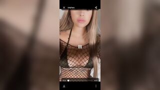 Malu Trevejo Sexy Fishnet Bodysuit Onlyfans Set Leaked - Influencers GoneWild