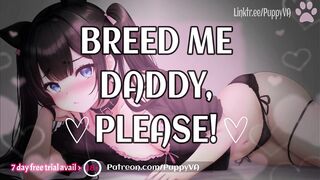 Please Breed Me, Daddy! I'm Desperate For Your Cum~ [Rough ASMR] Female Moaning and Dirty Talk