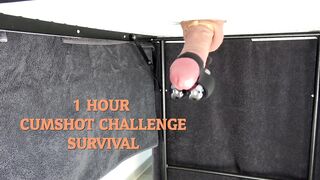 1 HOUR CUMSHOT CHALLENGE - MILKING GLORYHOLE TABLE