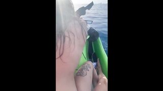 incredible fucking of my Brazilian friend complete on the jet ski Chris Diamond