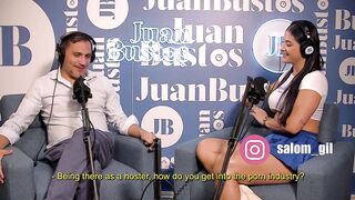 Salome Gil's vagina gets fucked hard by a sexy dwarf Juan Bustos Podcast