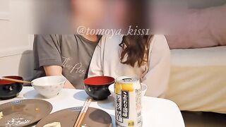 宅飲み後にイチャつき で脱がせてSEXする大学生カップル【個人撮影】Japanese amateur hentai／日本人／素人／カップ