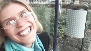 Net69 - Hot Dutch Blonde in Glasses Enjoys Anal Fingering and Hard Anal Sex