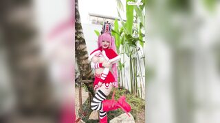 Hidori Rose outdoor cosplay tease OnlyFans leak free video