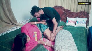 Desi Bhabhi secretly fucked hard by her naughty devar in the night