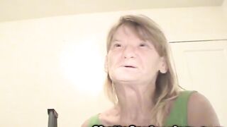 Granny Ghetto Gumjob Whore Bigot Blowjob Geezer Slut Slaggy Blonde TOOFLESS!