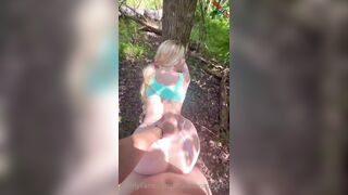 Madison Moores outdoor sextape in the forest OnlyFans leak free video