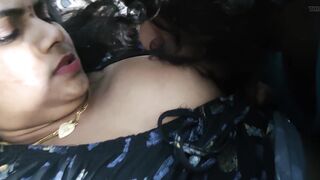 Vaishnavy's boobs suck in night by Sharun Raj, Bedroom romance, Mallu couple hot boobs suck, Hot wife boobs suck in night