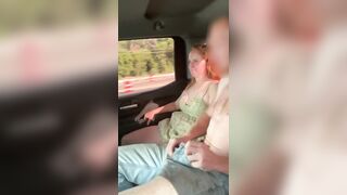 Wife Gets Fucked In The Backseat While Husband Drives View 2