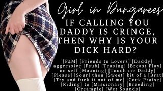 ASMR | Slut calls you Daddy till you fuck her | Bratty sub cums on your cock