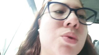 I'm so horny on the bus that I come home to cum