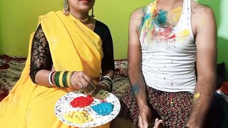 Holi Par Bahu Ne Sasur Ji Ke Sath Kheli Holi Bhurr Khol Kar, Desi Sasur-Bahut Chuda