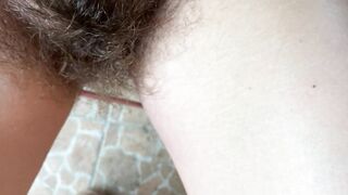 Hairy bush fetish video pov closeup