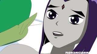 Teen Titans XXX Porn Parody - Raven & Changeling Animation (Hard Sex) ( Anime Hentai)