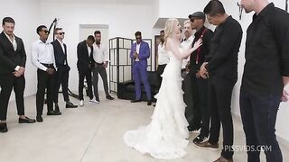 Slammed Brides Goes Wet, Rebel Rhyder, 14on1, ATM, DAP, Gape | Gangbang - M90