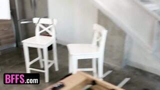 Playful Teens Athena Rayne, Kylie Martin & Harmony Wonder Take Turns Riding Big White Dick – BFFS