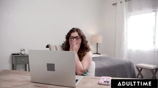 ADULT TIME – Uptight College Student Leana Lovings Seduced For Taboo Fuck With Sexy StepCousin!