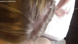 Shy Blonde Eats Throatpie During Casting | Amateur – F96